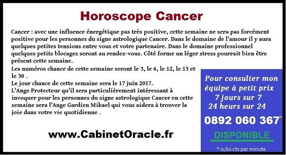 horoscope cancer 