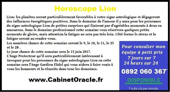 Horoscope Lion